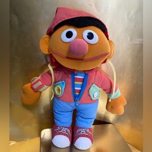 SESAME STREET VTG 1990 ERNIE DRESS ME UP PLAYSKOOL LEARNING COLlECTIBLE PLUSH